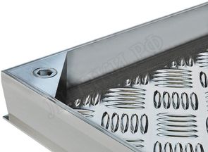 Напольный люк Макс с газовыми амортизаторами, запирание на болтах, 2 створки Напольный люк Макс с газовыми амортизаторами, запирание на болтах, 2 створки