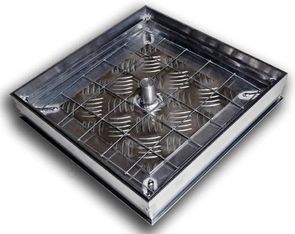 Напольный люк Премиум 54 мм 2 створки Напольный люк Премиум 54 мм 2 створки