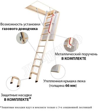 Чердачная лестница Fakro LTK Thermo Чердачная лестница Fakro LTK Thermo