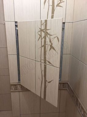 Люк под плитку Нажимной Секрет-Лайт 250*850 Люк под плитку Нажимной Секрет-Лайт 250*850