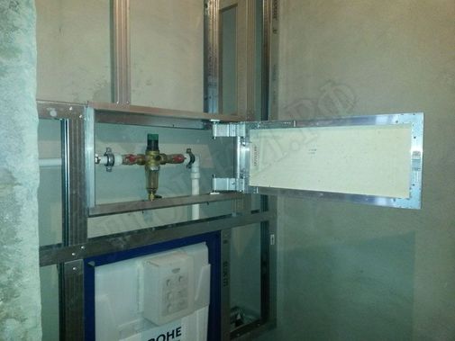 Люк под плитку Нажимной Секрет-Лайт 250*850 Люк под плитку Нажимной Секрет-Лайт 250*850