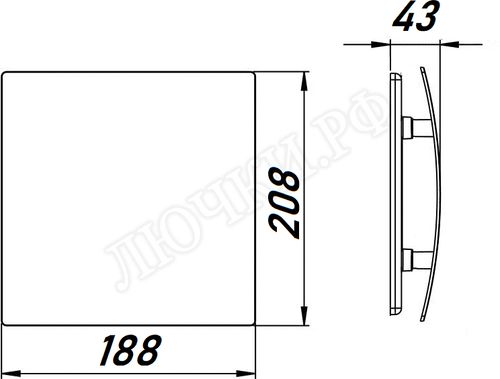 Вытяжной вентилятор Awenta System+, Silent, 125, KWS125, PEB125, Белый, пластик Вытяжной вентилятор Awenta System+, Silent, 125, KWS125, PEB125, Белый, пластик